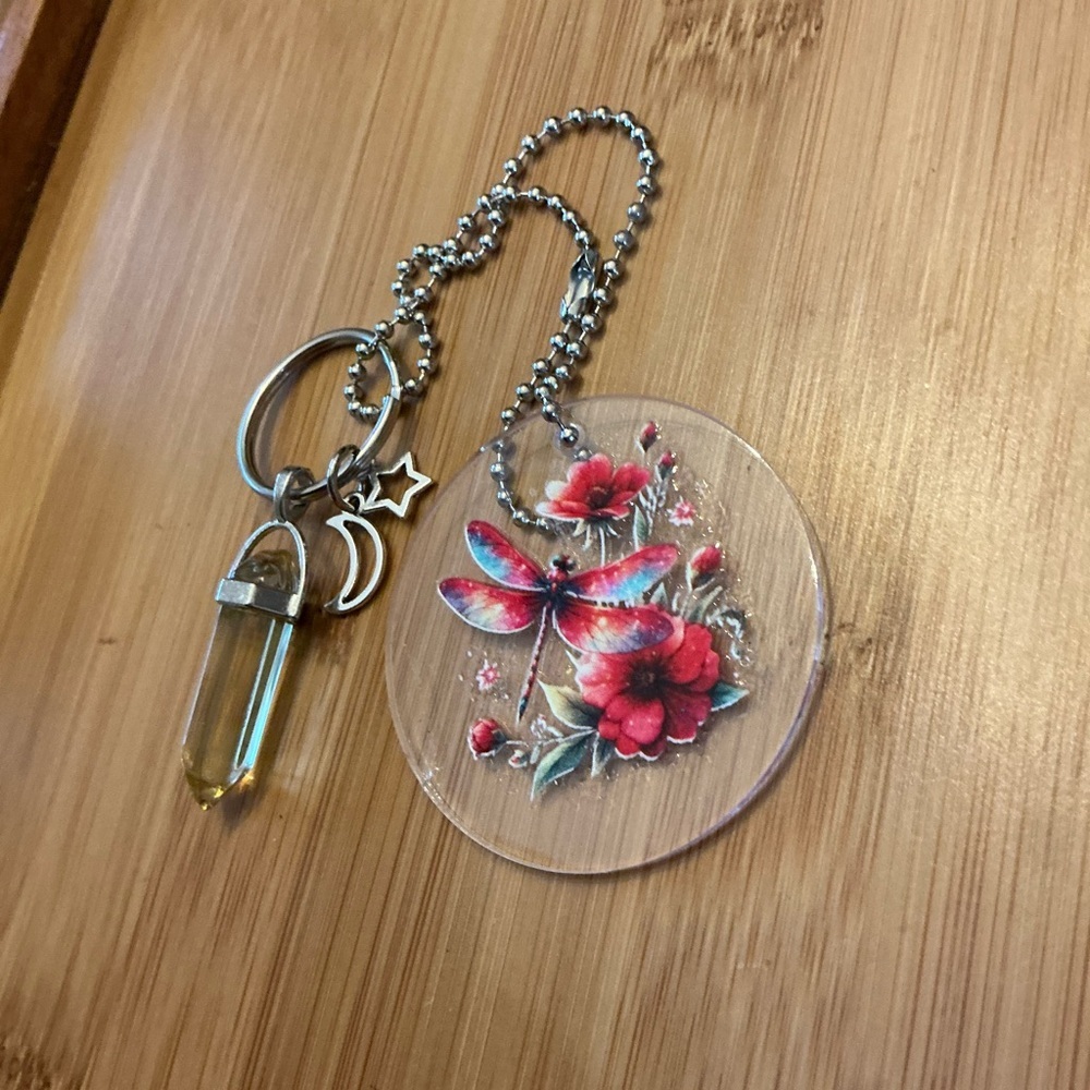 Rearview mirror chain, handmade!  Great car decor!